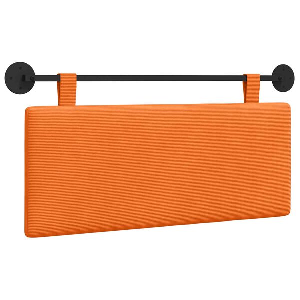 vidaXL T&ecirc;te de lit suspendue Montage mural Uni Tissu en velours c&ocirc;tel&eacute;