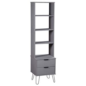 vidaXL Biblioth&egrave;que New York Gris Bois de pin massif