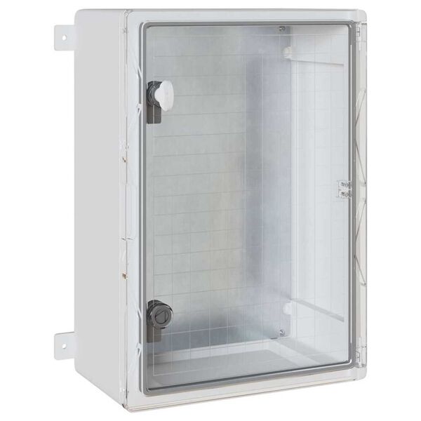 vidaXL Armoire de contr&ocirc;le Gris 35 x 19,5 x 50 cm Plastic ABS