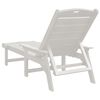 vidaXL Mobilier de jardin lounge 2 pcs Blanc 53 x 195.5 x 30cm