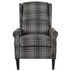 vidaXL Fauteuil inclinable Gris Tissu
