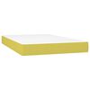 vidaXL Sommier &agrave; lattes de lit et matelas et LED Vert 120x200 cm Tissu