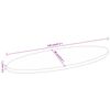 vidaXL Dessus de table 120x60x2,5 cm ovale bois massif de manguier