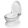Baninni Pot de toilette avec son Pippe Gris et blanc