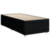 vidaXL Sommier &agrave; lattes de lit et matelas Noir 80x200 cm Tissu
