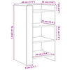 vidaXL Buffet ch&ecirc;ne marron 45x35x75 cm bois d'ing&eacute;nierie