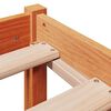 vidaXL Cadre de lit et t&ecirc;te de lit sans matelas cire marron 135x190 cm
