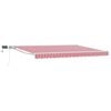 vidaXL Cadre de store manuel avec LEDs Rouge et Blanc 5 x 3 m