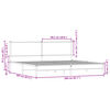 vidaXL Cadre de lit en m&eacute;tal sans matelas ch&ecirc;ne sonoma 200x200 cm