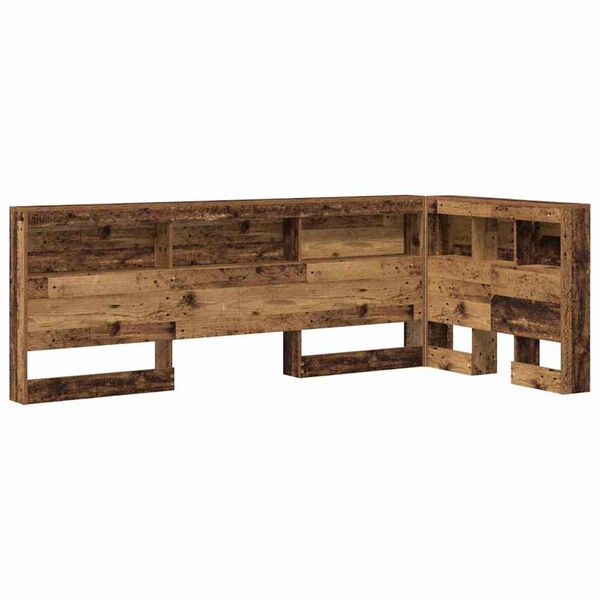 vidaXL T&ecirc;te de lit de rangement Bois Ancien 100 cm Bois d'ing&eacute;nierie