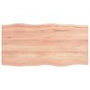 vidaXL Dessus de table bois massif trait&eacute; bordure assortie