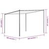 vidaXL Belv&eacute;d&egrave;re avec toit 3x3 m Blanc 180 g/m&sup2;