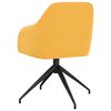 vidaXL Chaises &agrave; manger lot de 2 Jaune moutarde Velours