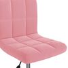 vidaXL Chaise pivotante de salle &agrave; manger Rose Velours