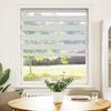 vidaXL Store z&egrave;bre blanc 95x150 cm largeur du tissu 90,9 cm polyester