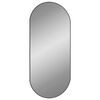 vidaXL Miroir mural Noir 100x45 cm Ovale