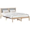 vidaXL Cadre de lit Gris clair 150 x 200 cm Pin massif