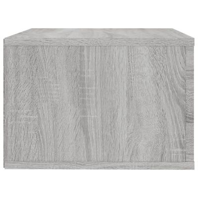 vidaXL Table de chevet murale Sonoma gris 50x36x25 cm