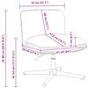 vidaXL Chaise pivotante de bureau Bleu Tissu