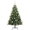vidaXL Arbre de No&euml;l artificiel &agrave; charni&egrave;res 150 LED Vert 150 cm