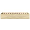 vidaXL Cadre de lit sans matelas ch&ecirc;ne sonoma 90x200 cm