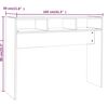 vidaXL Table console Chêne fumé 105x30x80 cm Bois d'ingénierie