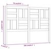 vidaXL T&ecirc;te de lit 166x4x104 cm Bois massif de pin