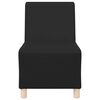 vidaXL Unit&eacute; de Sofa Modulaire Sans Accoudoirs 2 pcs Noir