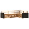 vidaXL Ensemble de canap&eacute;s d'ext&eacute;rieur 4 pc Naturel