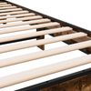 vidaXL Cadre de lit sans matelas ch&ecirc;ne fum&eacute; 75x190 cm