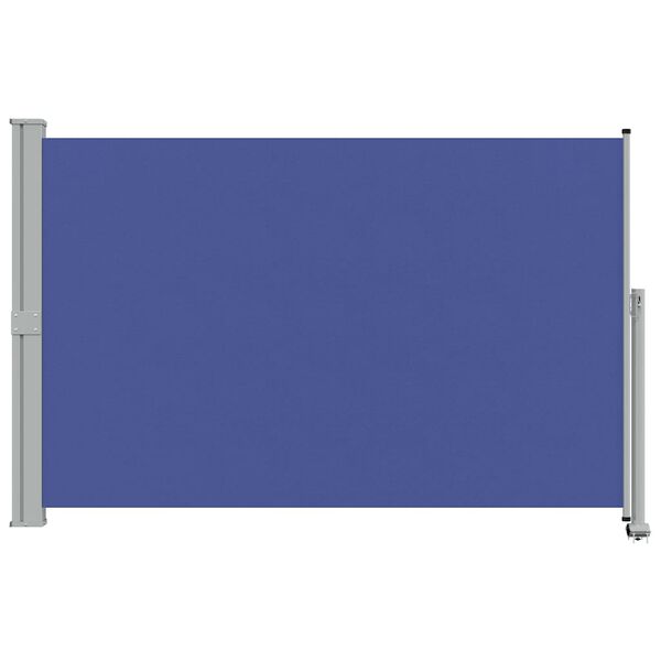 vidaXL Auvent latéral rétractable de patio 160x300 cm Bleu