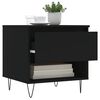 vidaXL Tables basses 2 pcs noir 50x46x50 cm bois d'ing&eacute;nierie