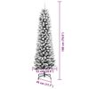 vidaXL Sapin de No&euml;l artificiel Blanc 180 cm PVC, m&eacute;tal et plastique