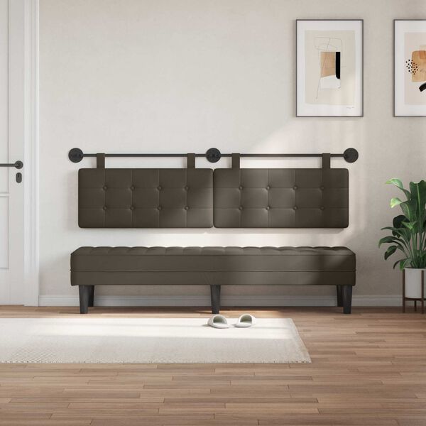 vidaXL T&ecirc;te de lit suspendue Montage mural Simili cuir