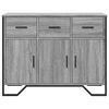 vidaXL Buffet sonoma gris 97x32,5x74,5 cm bois d'ing&eacute;nierie