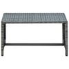 vidaXL Table basse Anthracite 70x40x38 cm R&eacute;sine tress&eacute;e
