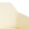 vidaXL Chaises &agrave; manger lot de 6 cr&egrave;me et noir similicuir