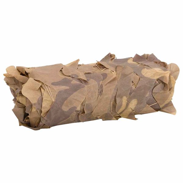 vidaXL Filet de camouflage avec sac de rangement 729x602 cm sable