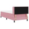 vidaXL Lit &agrave; ressorts avec matelas Rose 200 x 100 cm Velours
