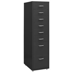 vidaXL Classeur mobile Anthracite 28x41x109 cm M&eacute;tal