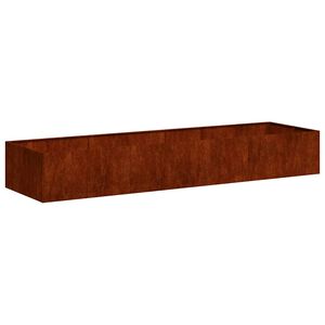vidaXL Jardini&egrave;re rouill&eacute; 280x80x40 cm acier inoxydable
