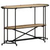 vidaXL Table console 110x42x76 cm bois massif de manguier brut