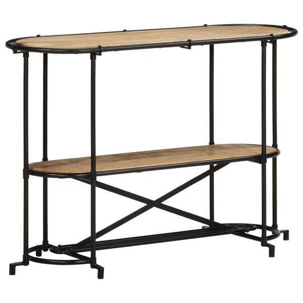 vidaXL Table console 110x42x76 cm bois massif de manguier brut