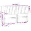vidaXL T&ecirc;te de lit capitonn&eacute;e Gris clair 150 cm Pin massif