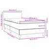 vidaXL Sommier &agrave; lattes de lit avec matelas et LED rose 80x210 cm velours