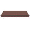 vidaXL Auvent manuel r&eacute;tractable avec LED marron 450x350 cm
