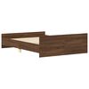 vidaXL Cadre de lit sans matelas ch&ecirc;ne marron 140x190 cm