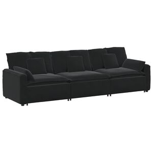 vidaXL Canap&eacute; modulable avec coussins jaunes
