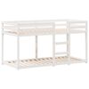 vidaXL Lit superpos&eacute; sans matelas blanc 75x190 cm bois de pin massif