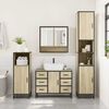 vidaXL Ensemble de meubles de salle de bain 4 pcs ch&ecirc;ne sonoma